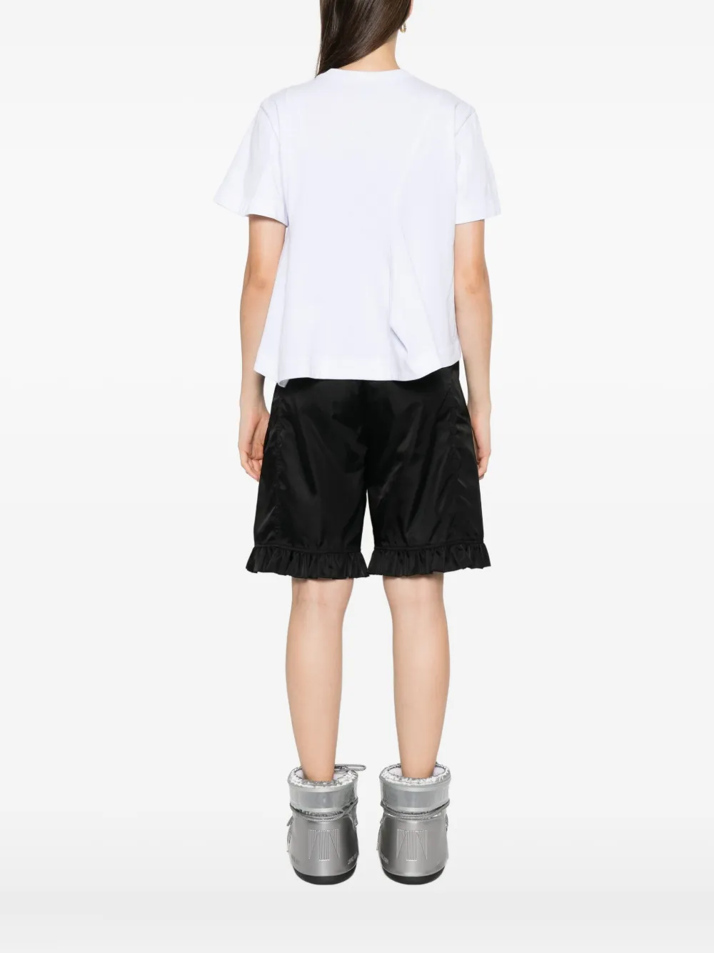 sacai Gelaagd T-shirt Wit