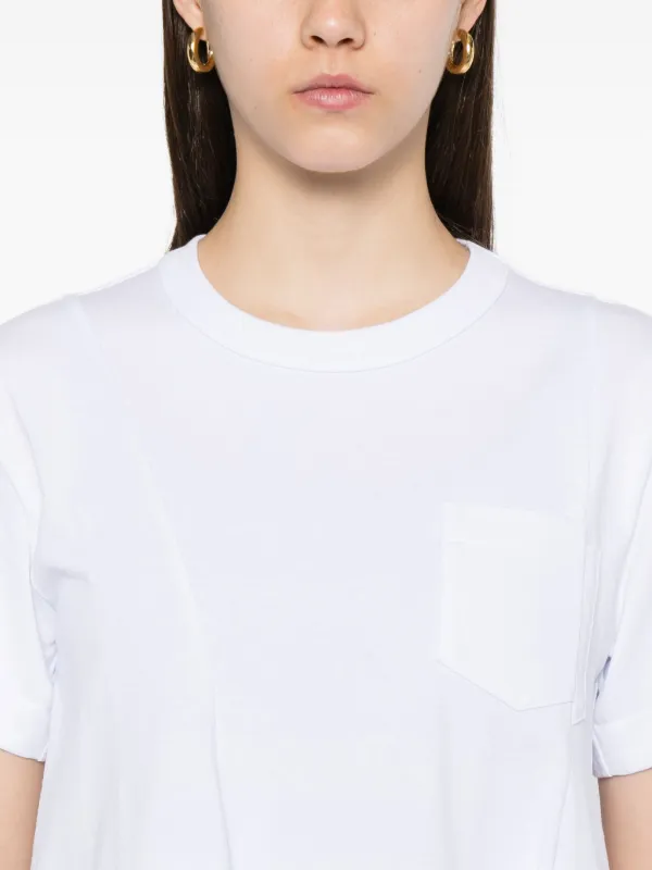 sacai レイヤードTシャツ Sacai レイヤード Tシャツ | ホワイト | FARFETCH JP