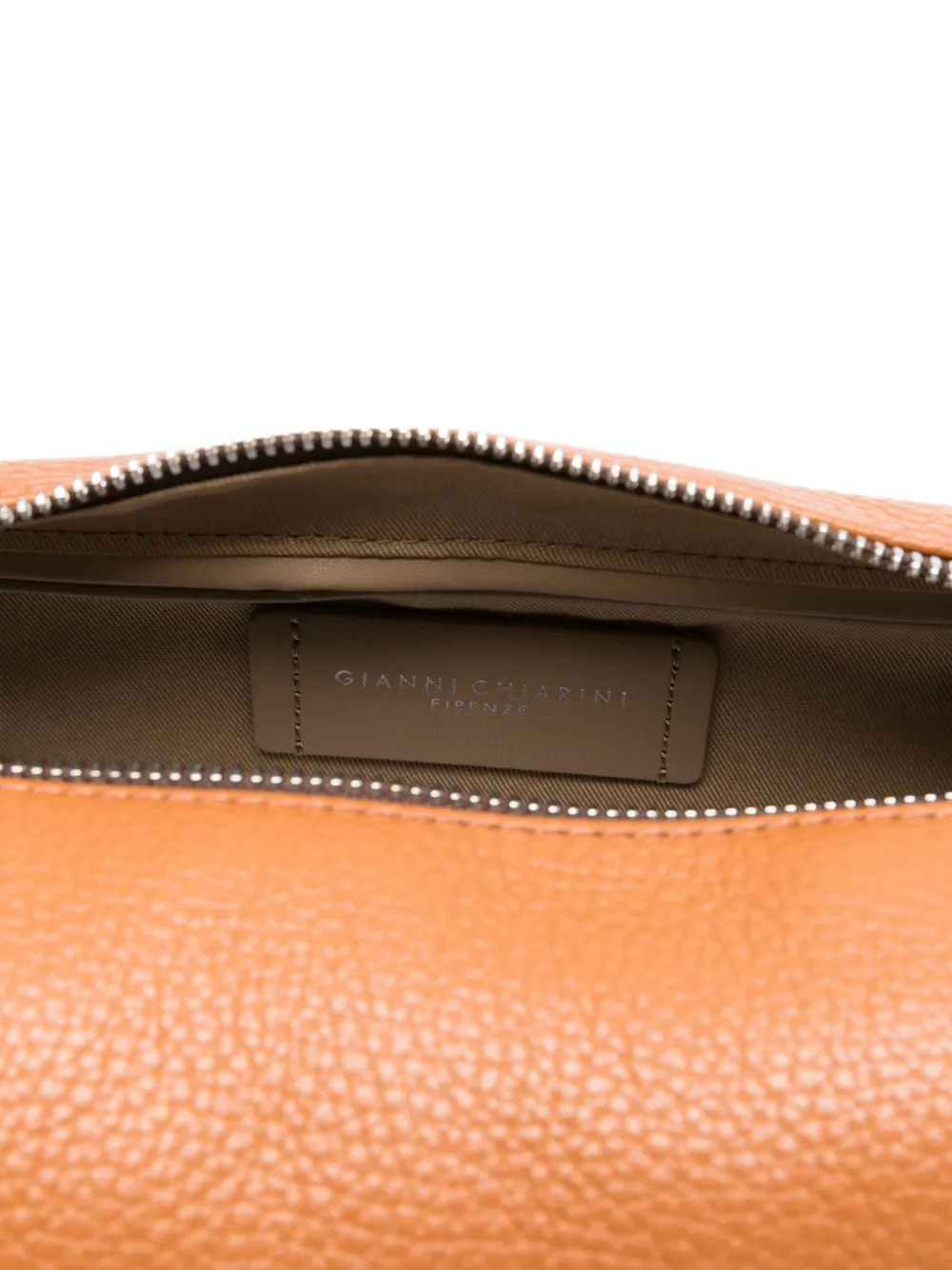 GIANNI CHIARINI Aisha leren schoudertas Bruin