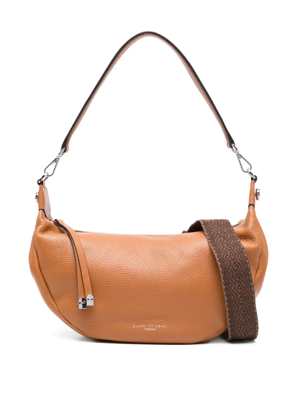 GIANNI CHIARINI Aisha leren schoudertas Bruin