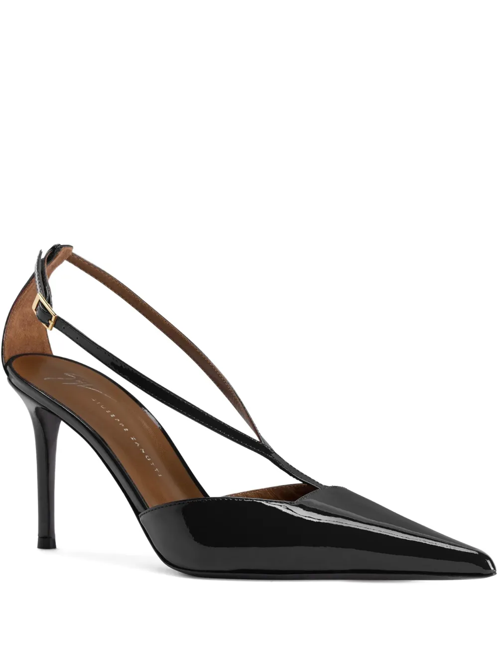 Giuseppe Zanotti leather heeled pumps Black