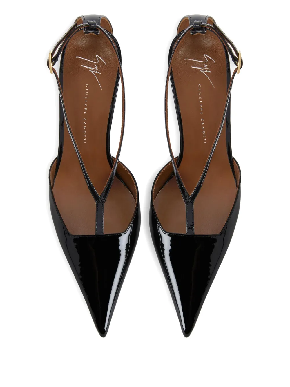 Giuseppe Zanotti leather heeled pumps Black