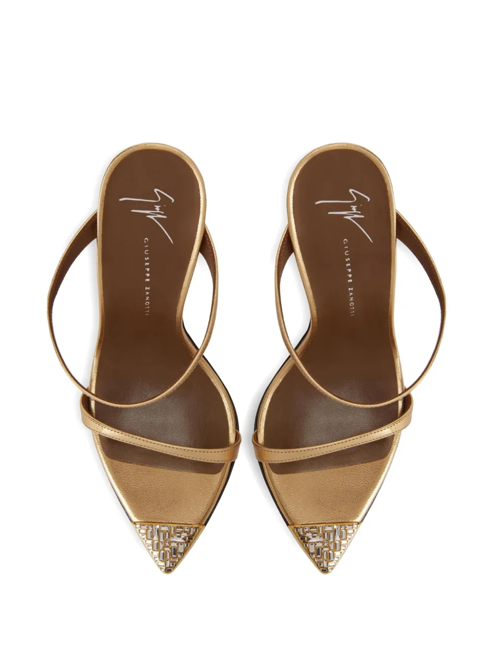 Giuseppe Zanotti 105mm Intriigo Jewelry sandals Gold