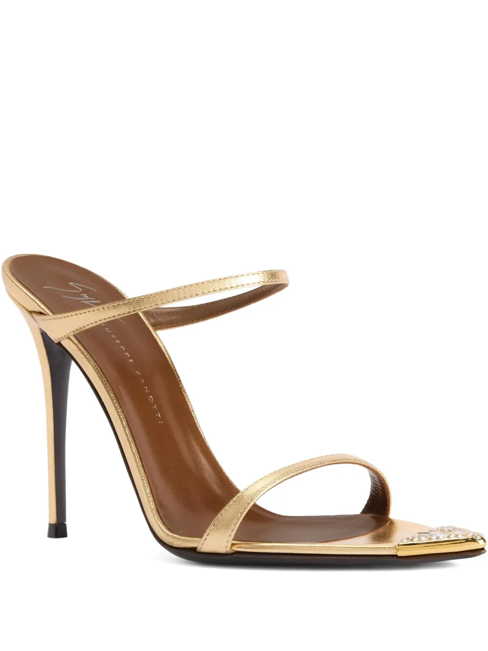 Giuseppe Zanotti 105mm Intriigo Jewelry sandals Gold