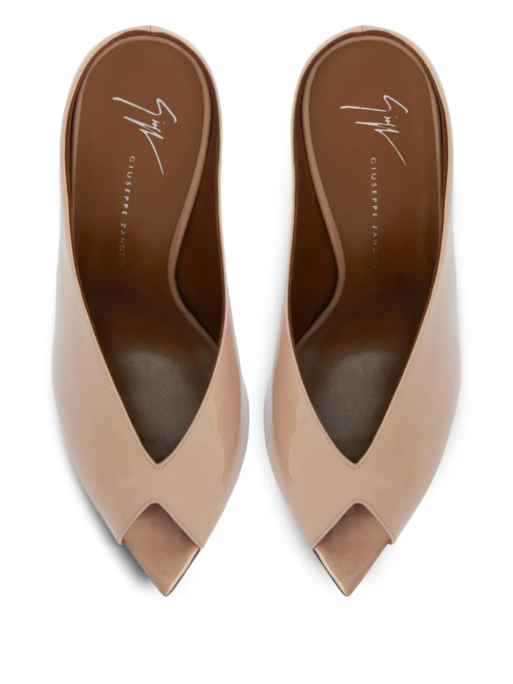 Giuseppe Zanotti 90mm Intriigo leather sandals Neutrals