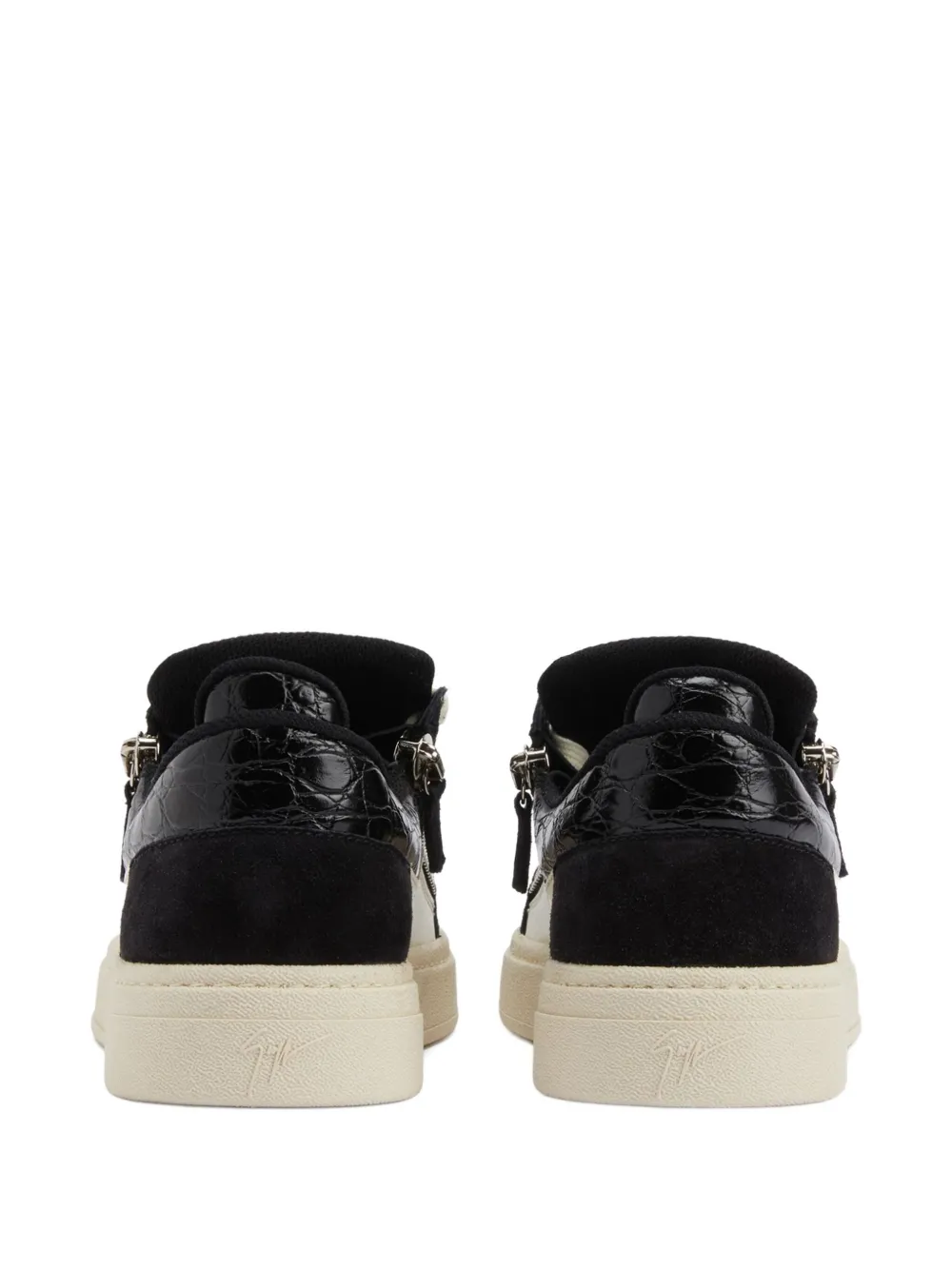 Giuseppe Zanotti Gz94 crocodile-effect zip-detail sneakers Black