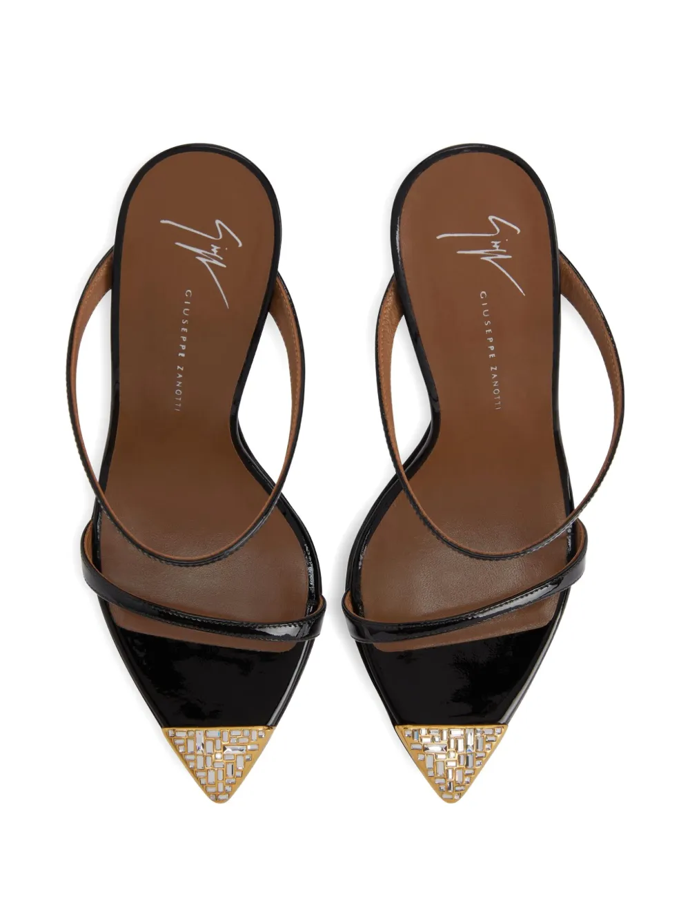 Giuseppe Zanotti 105mm Intriigo Jewelry crystal-embellished sandals Black