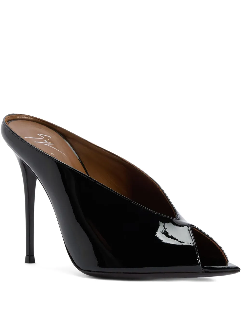 Giuseppe Zanotti 90 mm Intriigo Cluedo sandalen met open neus Zwart