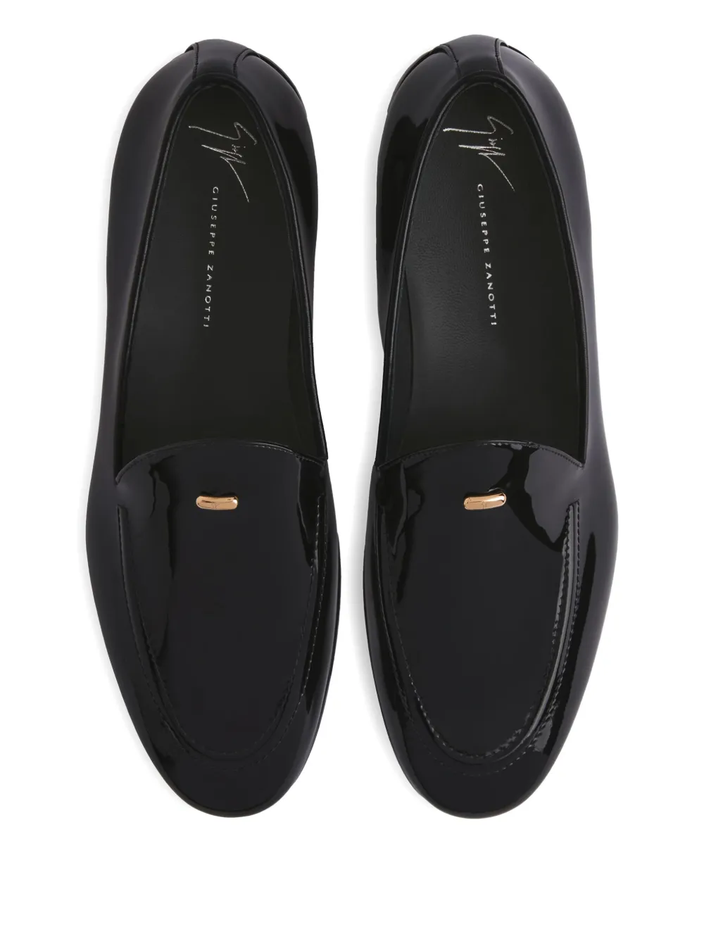 Giuseppe Zanotti Gz Jaky patent-leather loafers Black