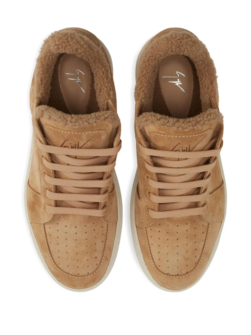 Giuseppe Zanotti Gz94 lined suede low-top sneakers Brown