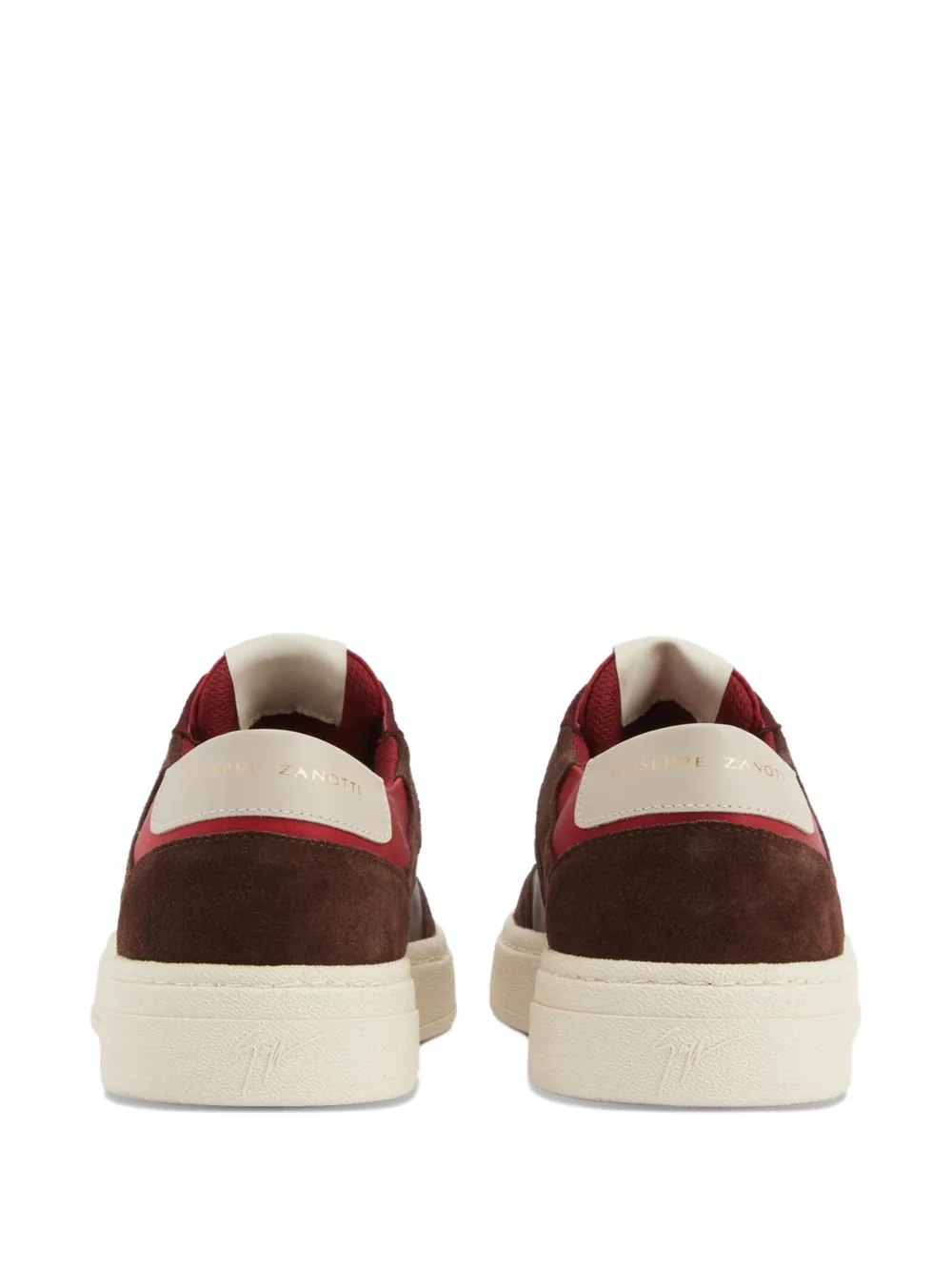 Giuseppe Zanotti Gz94 suede panelled sneakers Red