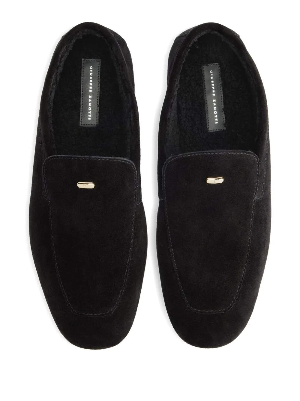 Giuseppe Zanotti Gz Driver suede leather loafers Black