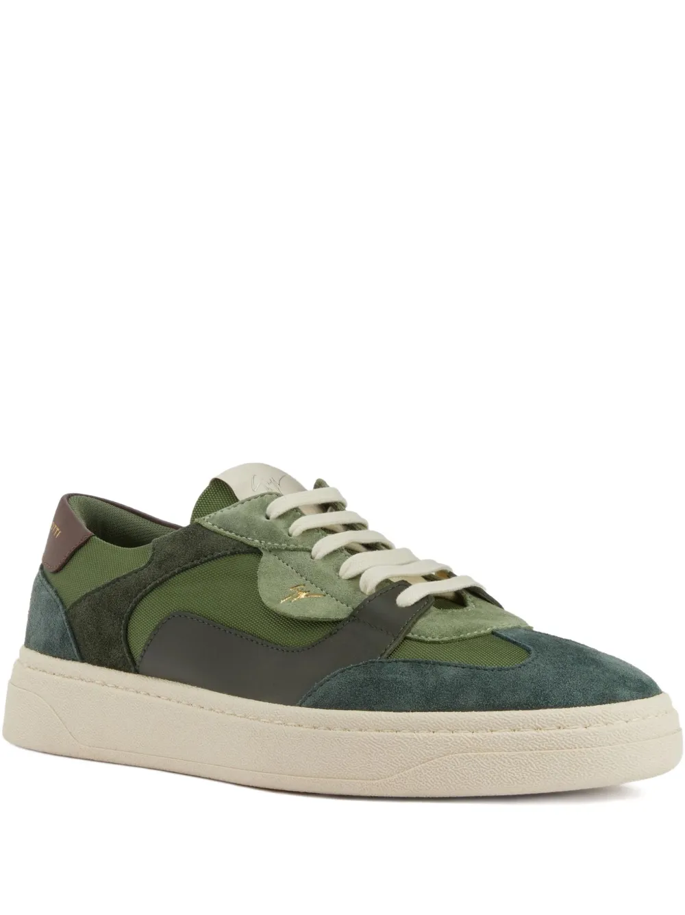 Giuseppe Zanotti GZ94 panelled low-top sneakers Green