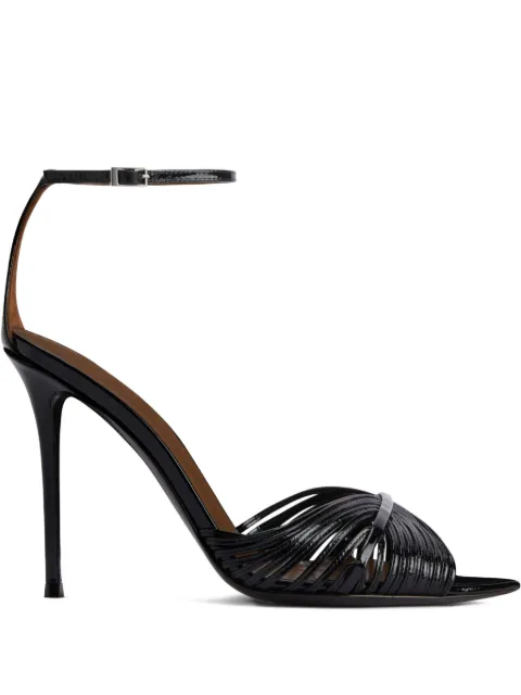 Giuseppe Zanotti 105mm Intriigo Shell leather sandals