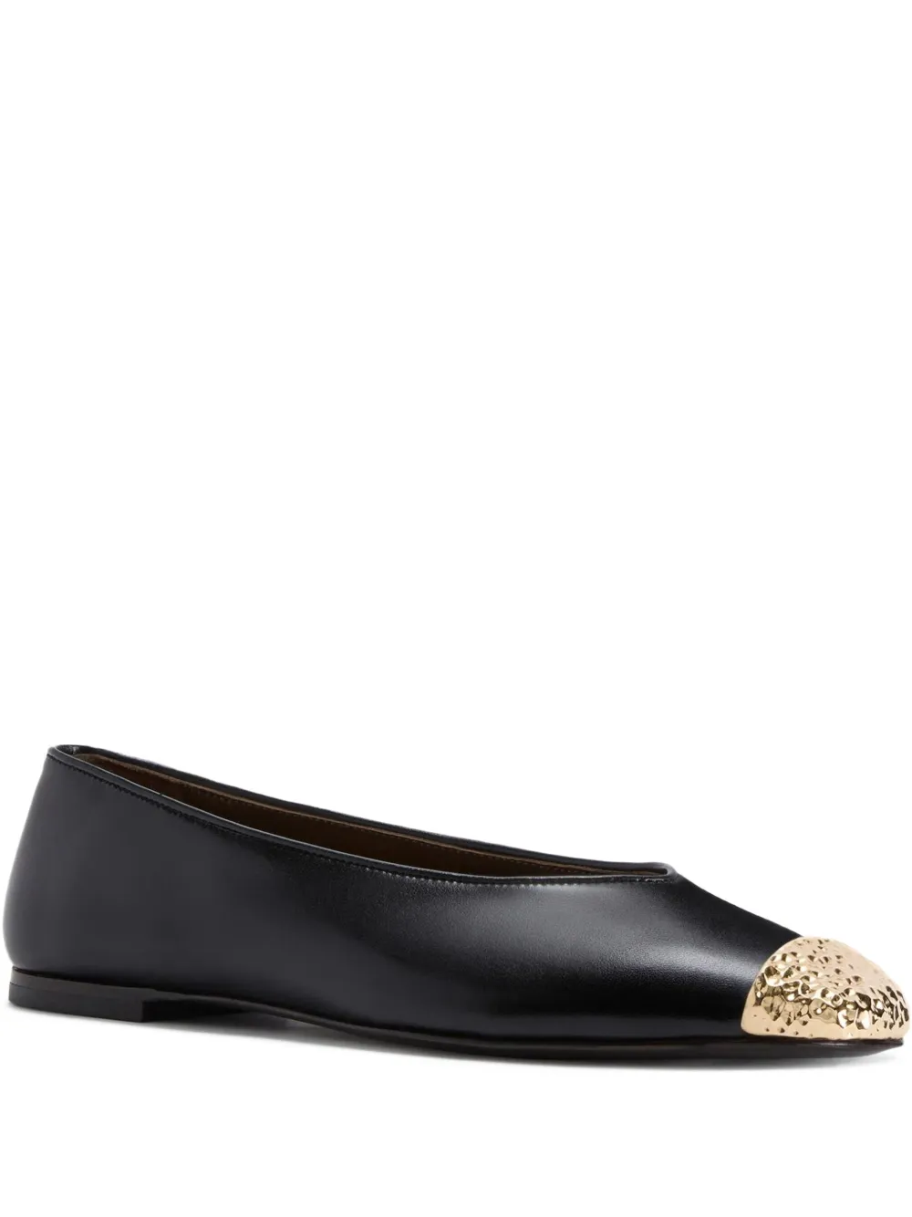 Giuseppe Zanotti Georgia leather ballet flats | Black | Image 1