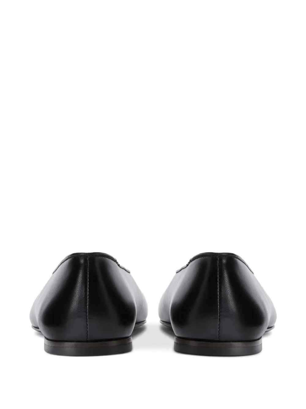 Giuseppe Zanotti Georgia leren ballerina's Zwart