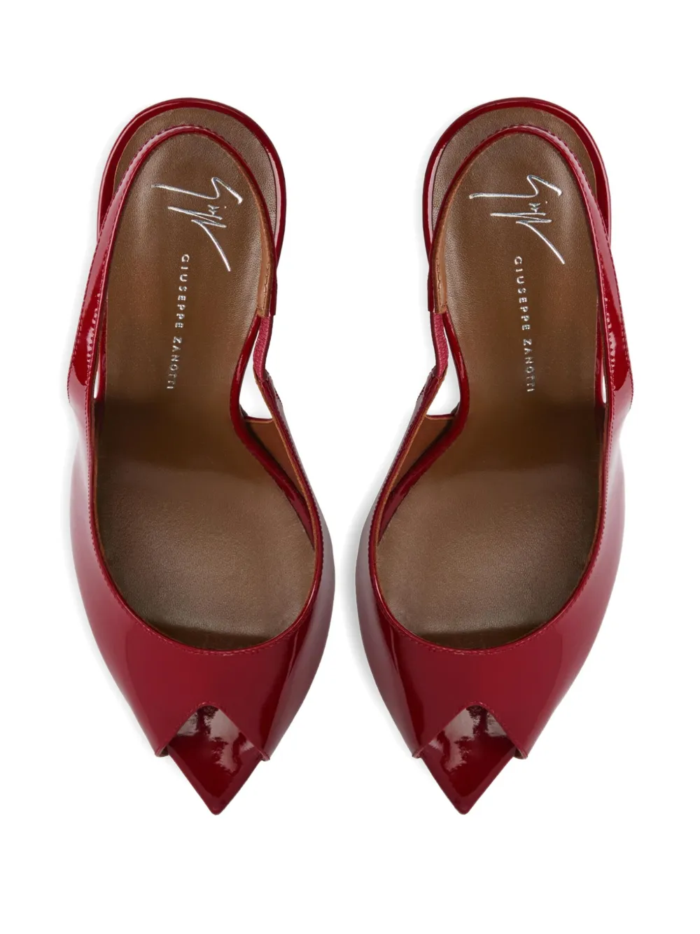 Giuseppe Zanotti 90mm Intriigo peep-toe slingback sandals Red