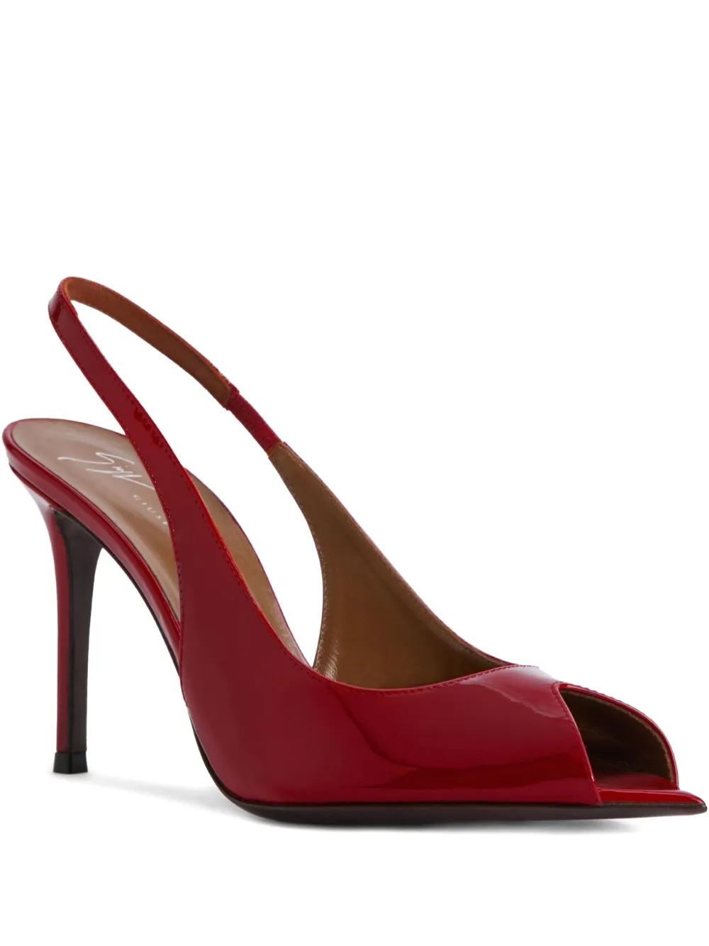 Giuseppe Zanotti 90mm Intriigo peep-toe slingback sandals Red