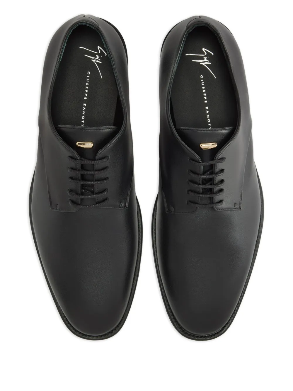 Giuseppe Zanotti Oxford leren veterschoenen Zwart