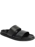 Giuseppe Zanotti Urbaner double-strap leather sandals - Black