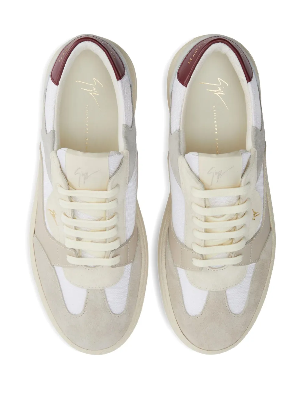 Giuseppe Zanotti GZ94 low-top sneakers met vlakken Beige