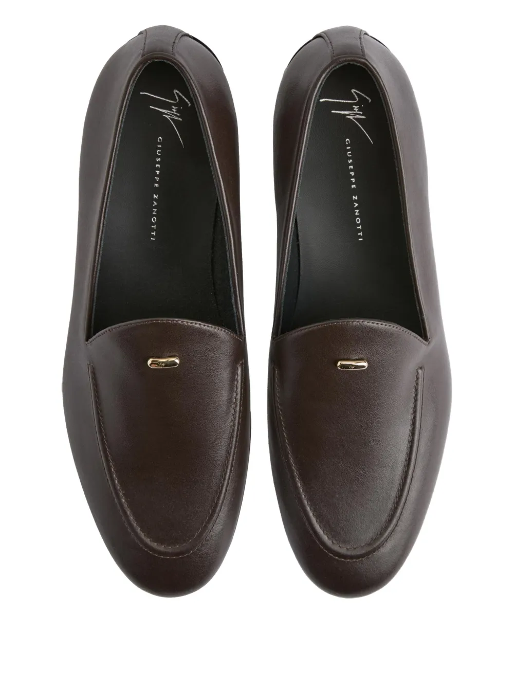 Giuseppe Zanotti Leren loafers Bruin