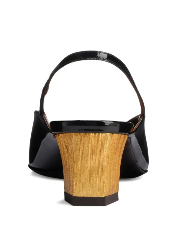 Giuseppe Zanotti 45mm Brendha Slingback Pumps | Black | FARFETCH
