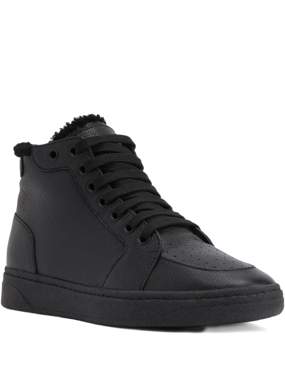 Giuseppe Zanotti Gz94 high-top shearling sneakers BLACK