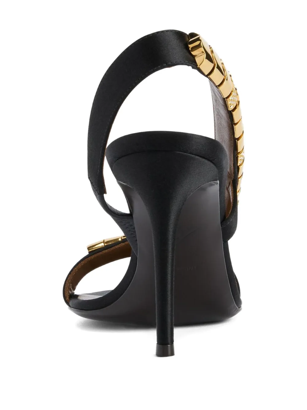 Giuseppe Zanotti 90 mm Gz Dafne sandalen verfraaid met stras Zwart
