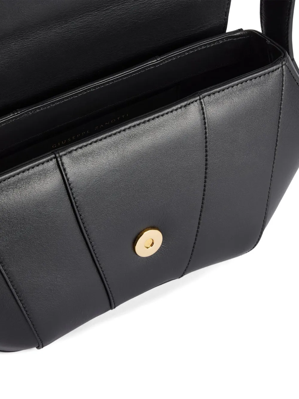 Giuseppe Zanotti curved-shape shoulder bag Zwart