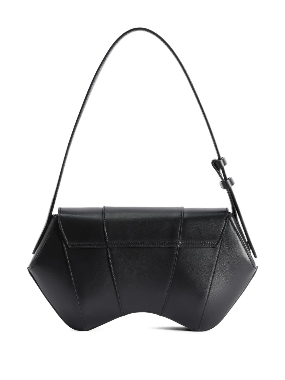 Giuseppe Zanotti curved-shape shoulder bag Zwart