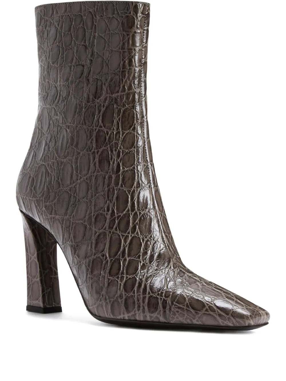 Giuseppe Zanotti 90mm Janiee crocodile-effect ankle boots Grey