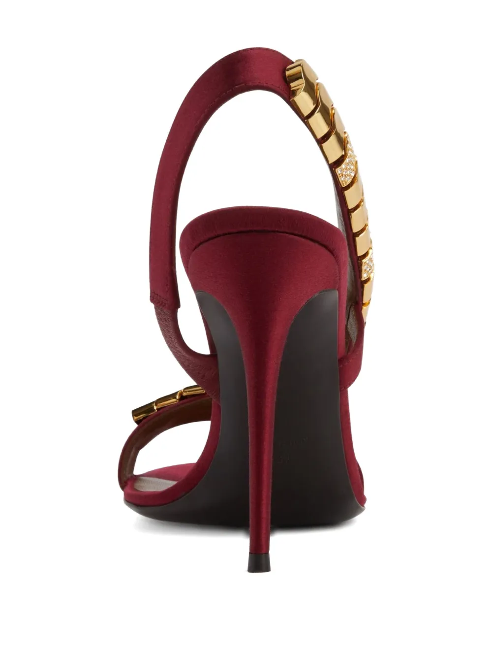 Giuseppe Zanotti 105mm embellished slingback sandals Red