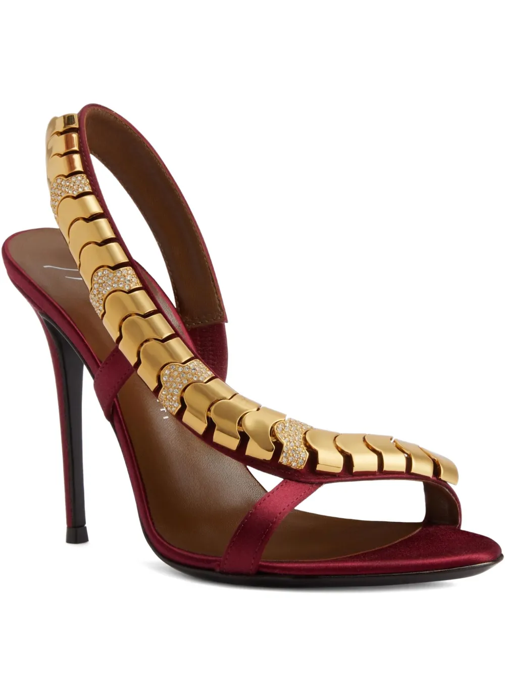 Giuseppe Zanotti 105mm embellished slingback sandals Red
