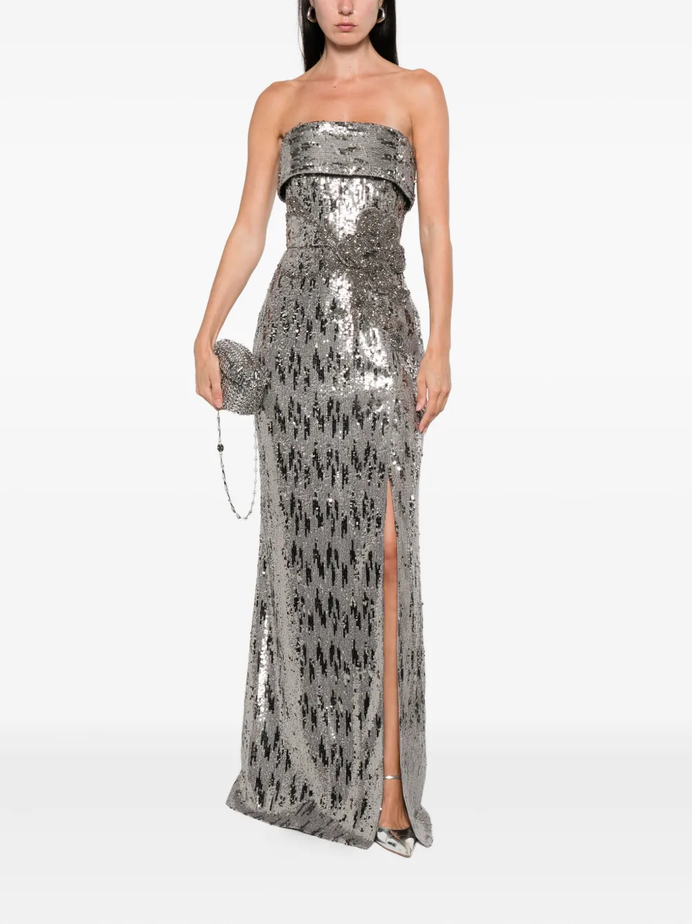 Elie Saab sequin-embellished strapless maxi dress | Evening Dresses | Image 2