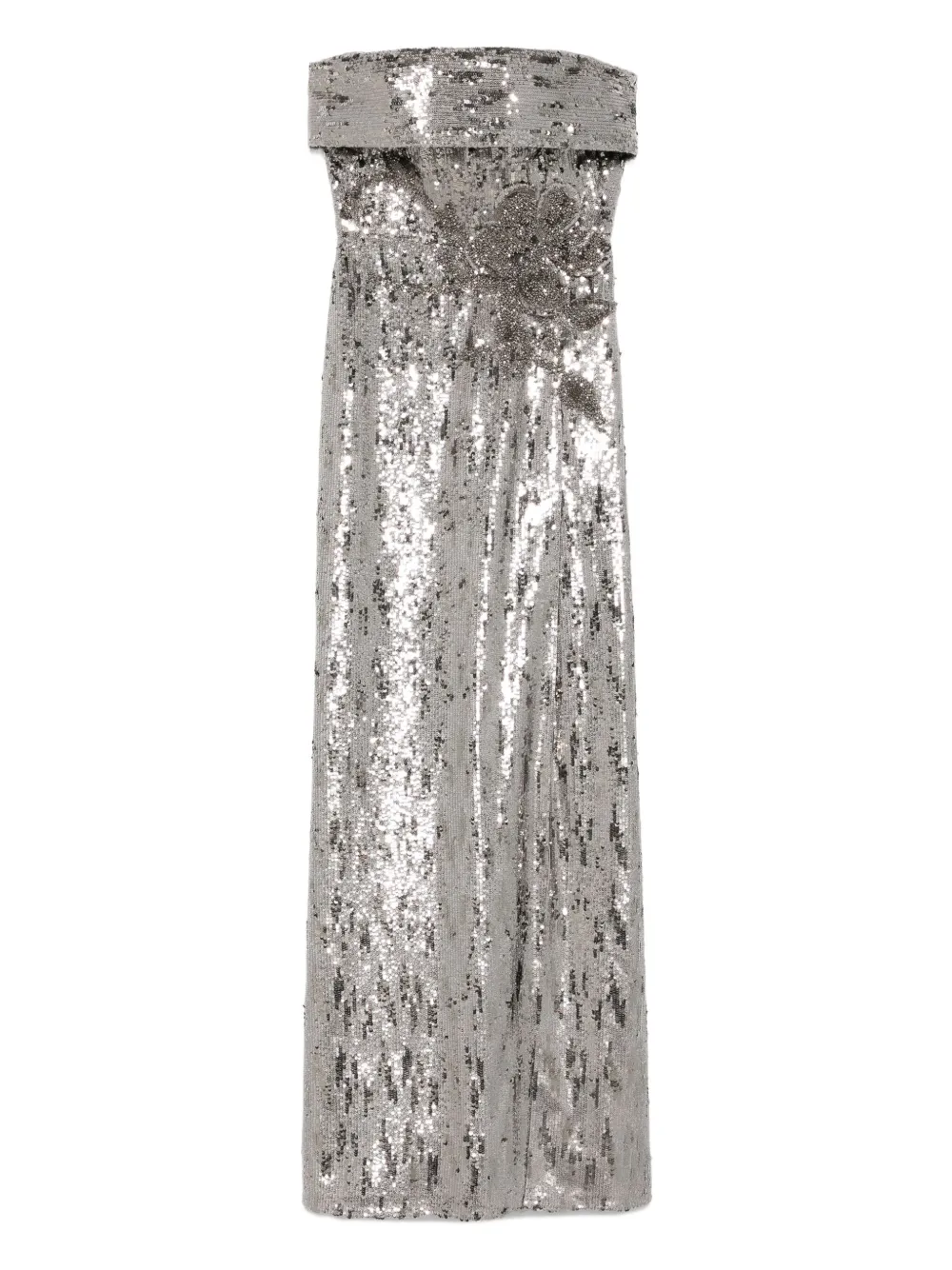 Elie Saab Jurk verfraaid met pailletten Zilver