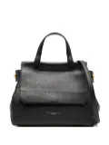 GIANNI CHIARINI Ottavia grained-leather shoulder bag - Black