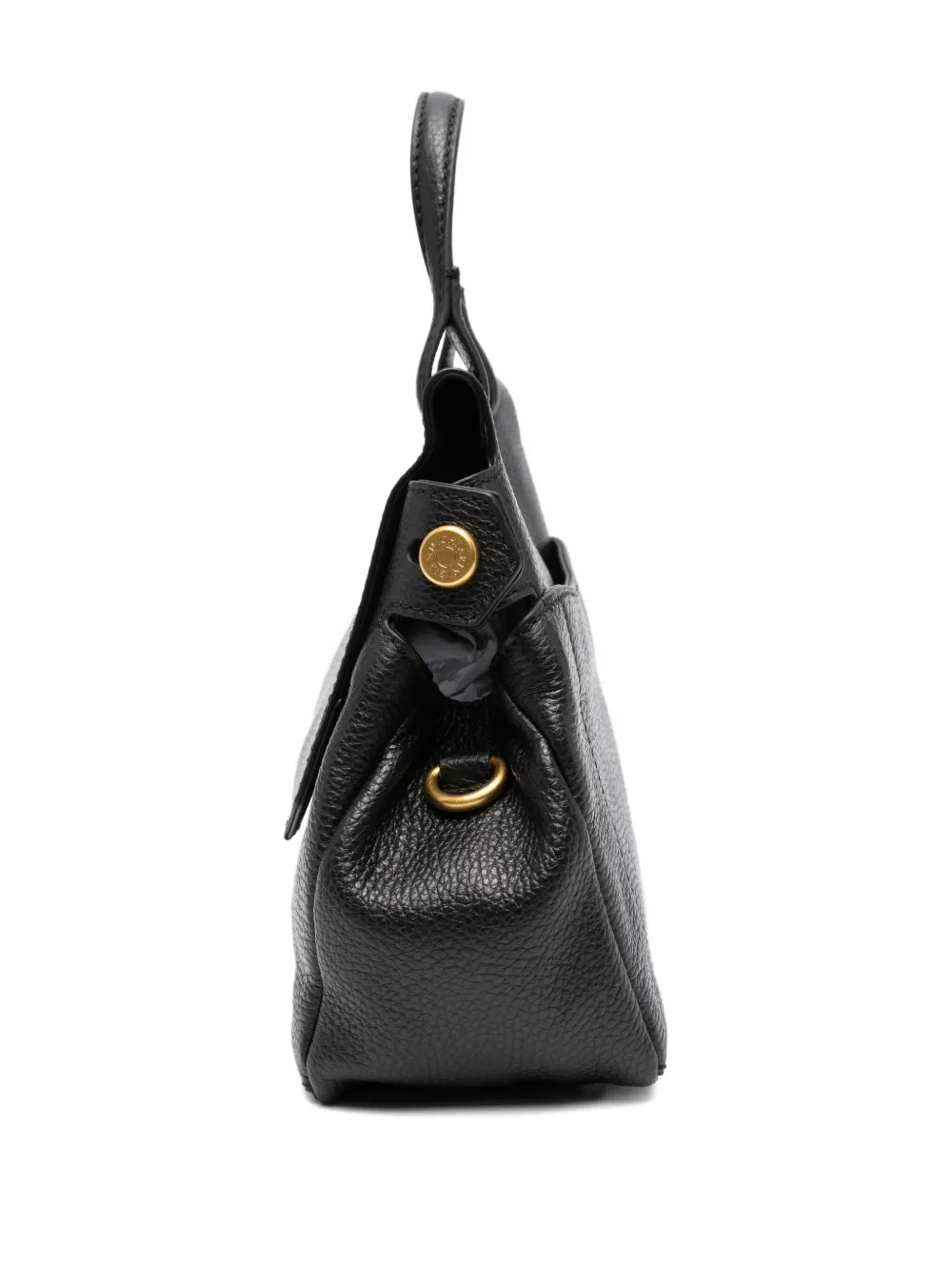 GIANNI CHIARINI Ottavia schoudertas van bewerkt leer Zwart
