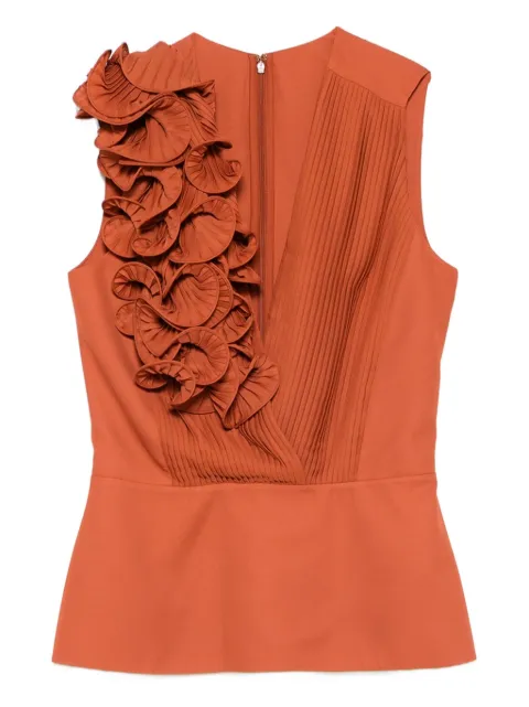 Elie Saab ラッフルプリーツ トップ