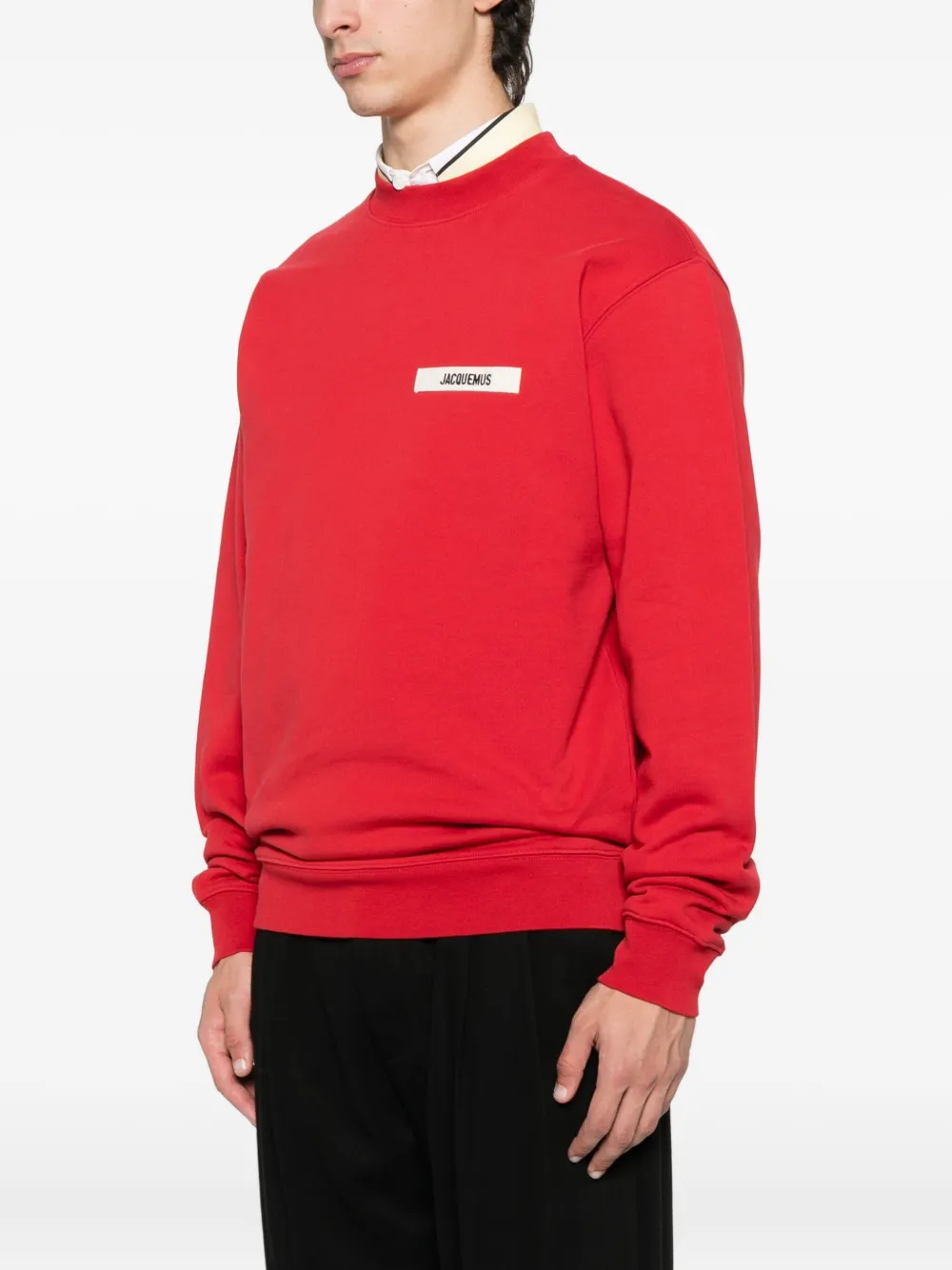 Jacquemus The Gros Grain sweater met ronde hals Rood