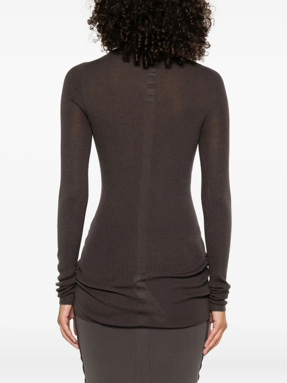Rick Owens Ribgebreide coltrui Grijs