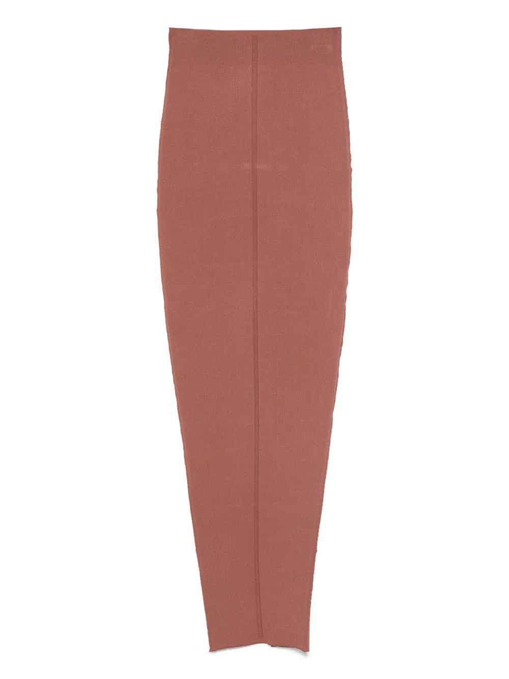 Rick Owens Pillar ribbed-knit skirt Roze