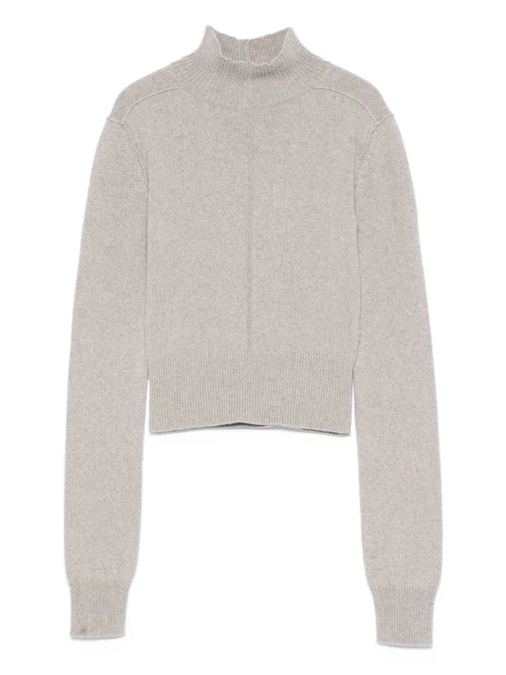 Rick Owens Headon cropped trui met hoge hals Grijs