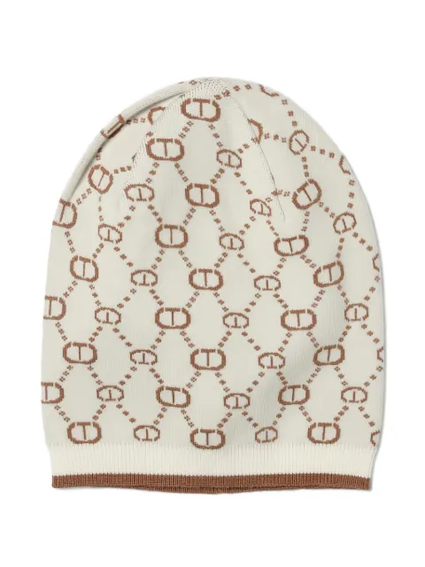 TWINSET Kids logo-pattern beanie