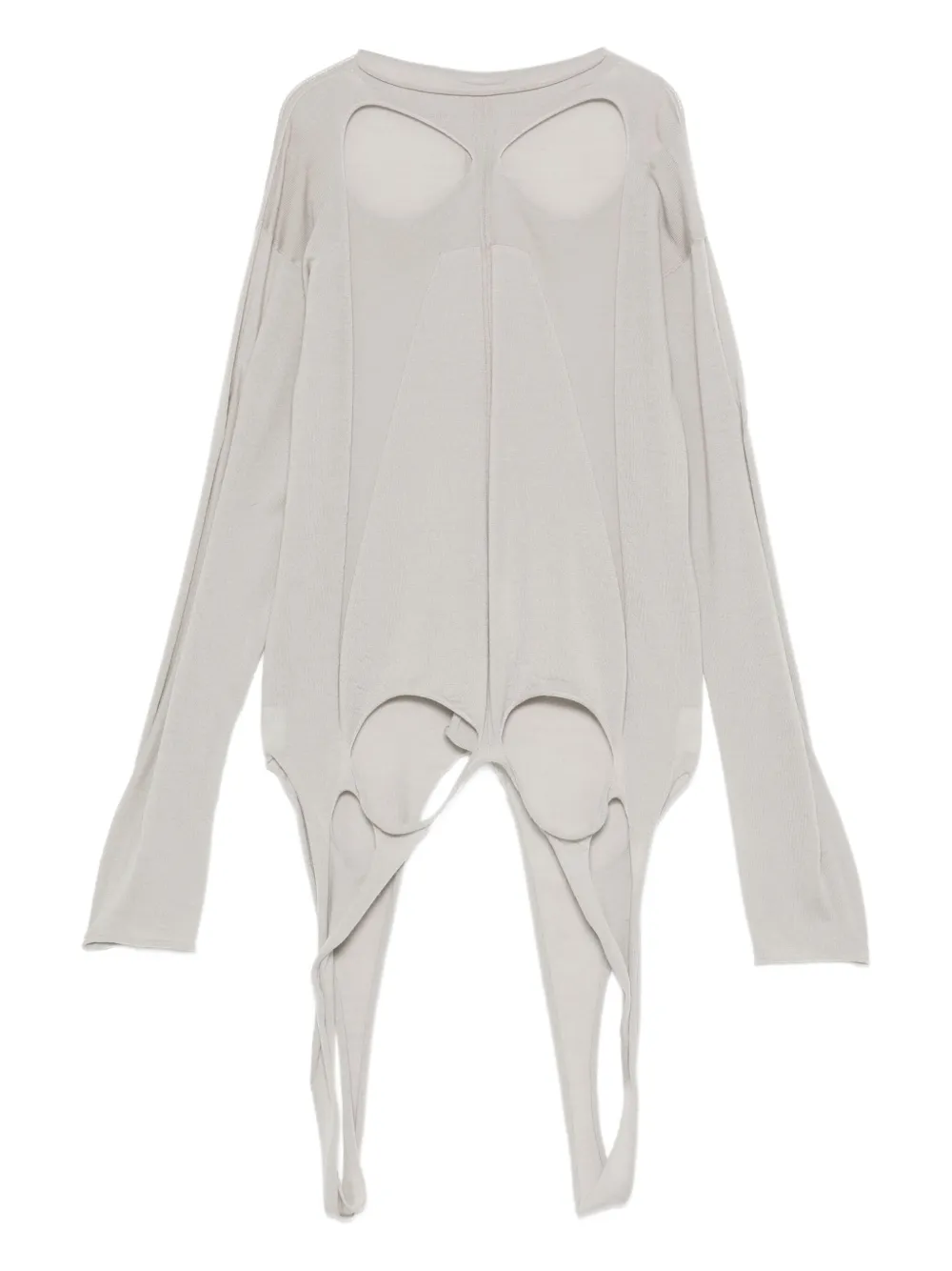 Rick Owens Trui met gescheurd detail Grijs