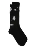 The Attico flag-pattern socks - Black