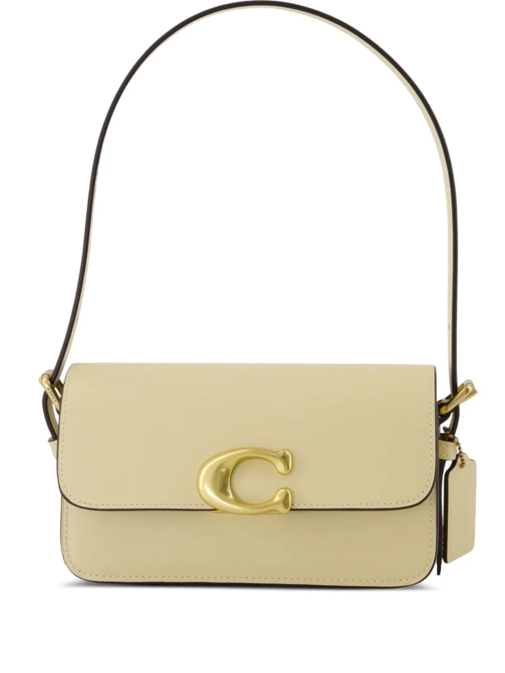 Coach Zoe leren schoudertas Beige