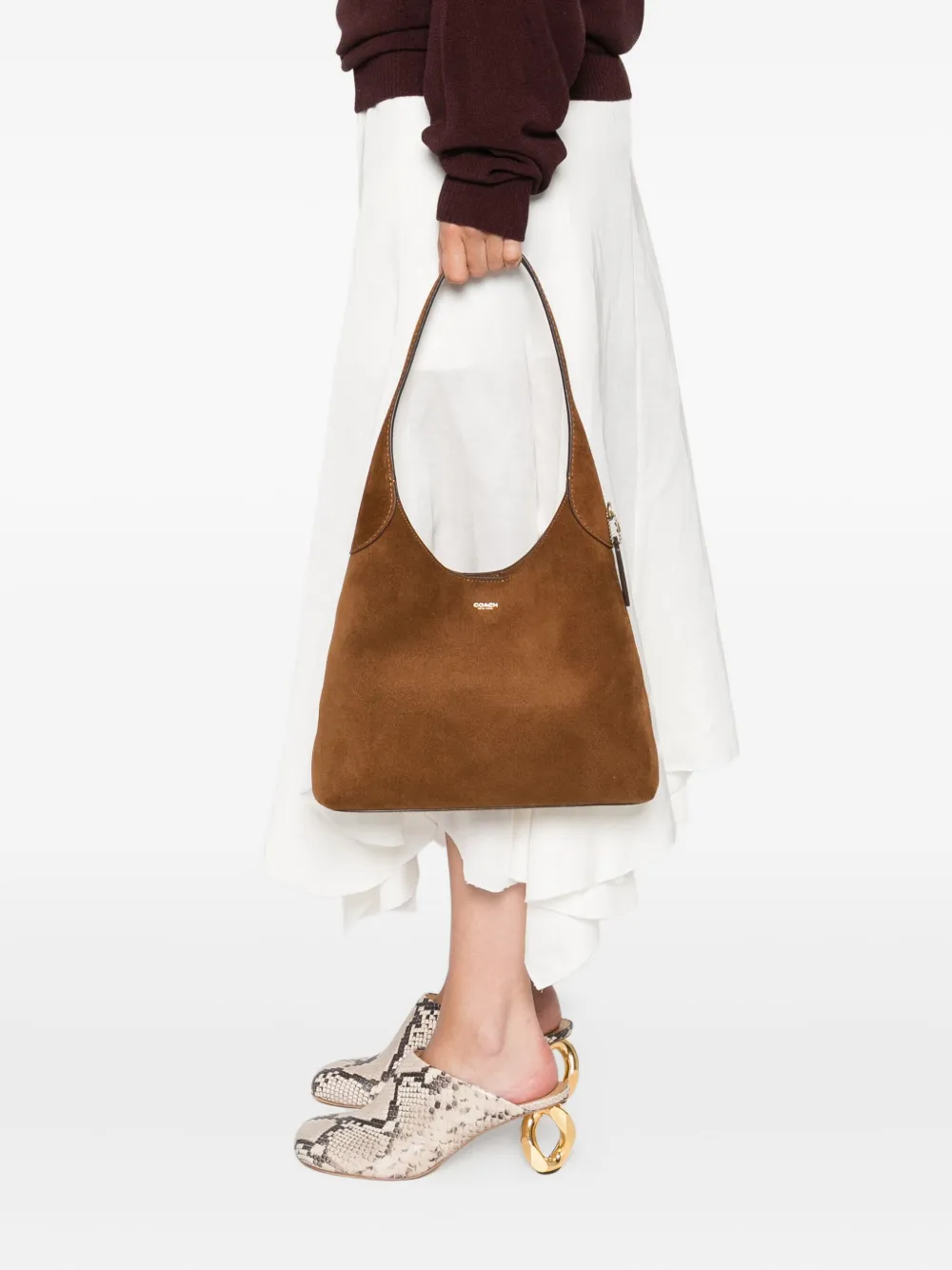 Coach Brooklyn suede shoulder bag Bruin