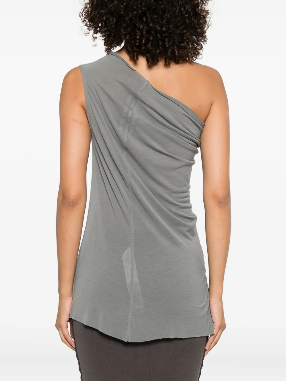 Rick Owens Athena gedrapeerde asymmetrische top Blauw