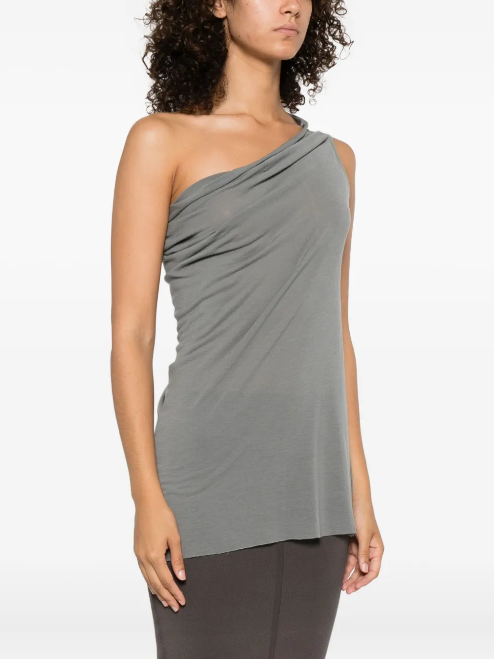 Rick Owens Athena gedrapeerde asymmetrische top Blauw